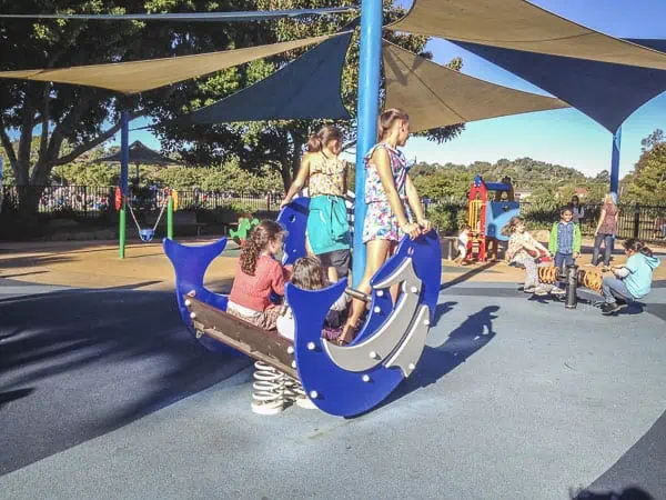 THE FLYING FOX PLAYGROUND AT WINNERERREMY BAY PARK, MONA VALE